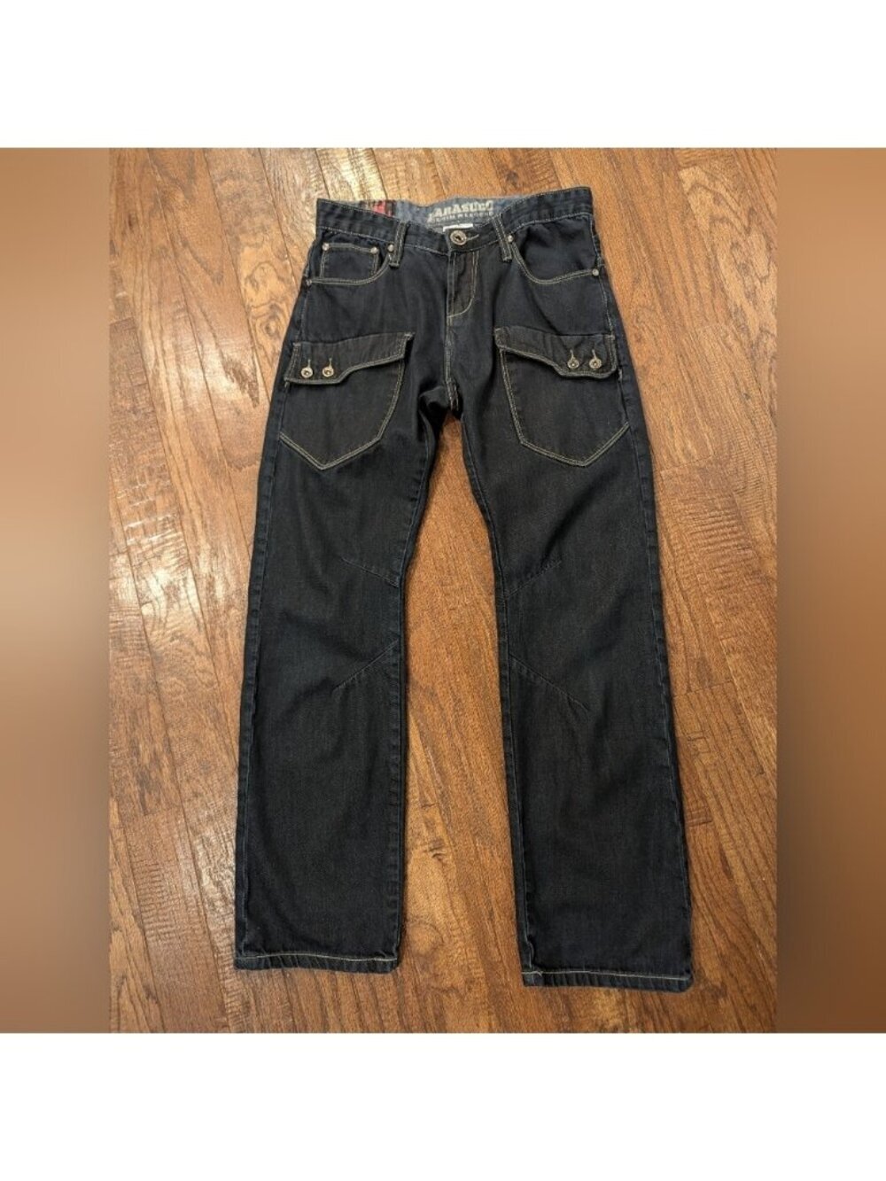 Parasuco Y2K jeans, Low Rise Long Slung Pockets Grunge Size 30 Unisex